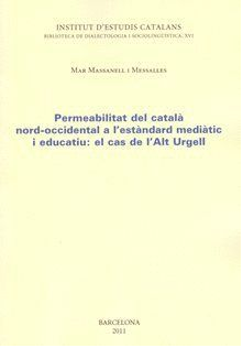 Imagen de portada del libro Permeabilitat del català nord-occidental a l'estàndard mediàtic i educatiu