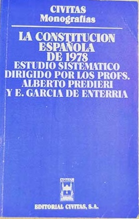 Imagen de portada del libro La Constitución española de 1978