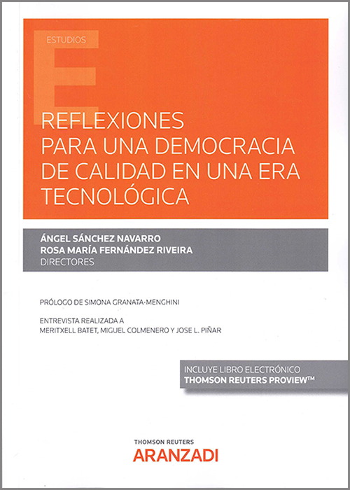 Imagen de portada del libro Reflexiones para una Democracia de calidad en una era tecnológica