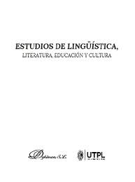 Imagen de portada del libro Estudios de Lingüística, Literatura, Educación y Cultura
