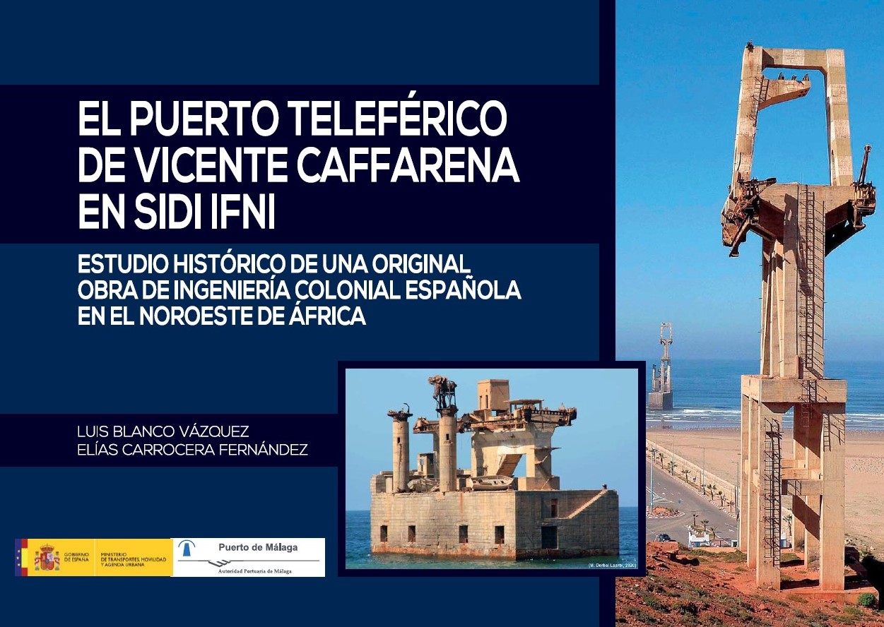 Imagen de portada del libro El puerto teleférico de Vicente Caffarena en Sidi Ifni