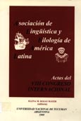 Imagen de portada del libro Actas del VIII Congreso internacional de la Asociación de Lingüística y Filología de la América Latina