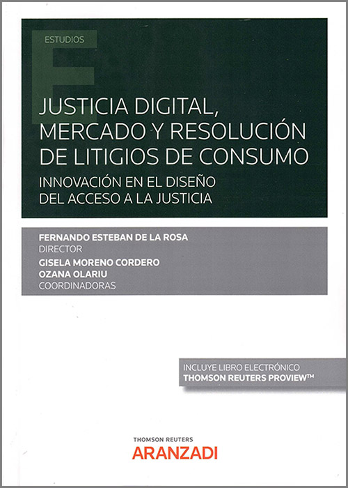 Imagen de portada del libro Justicia digital, mercado y resolución de litigios de consumo