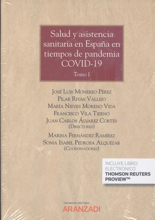 Imagen de portada del libro Salud y asistencia sanitaria en España en tiempos de pandemia covid-19