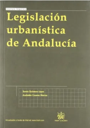 Imagen de portada del libro Legislación urbanística de Andalucía