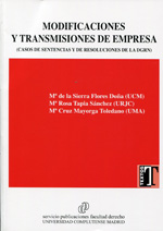 Imagen de portada del libro Modificaciones y transmisiones de empresa