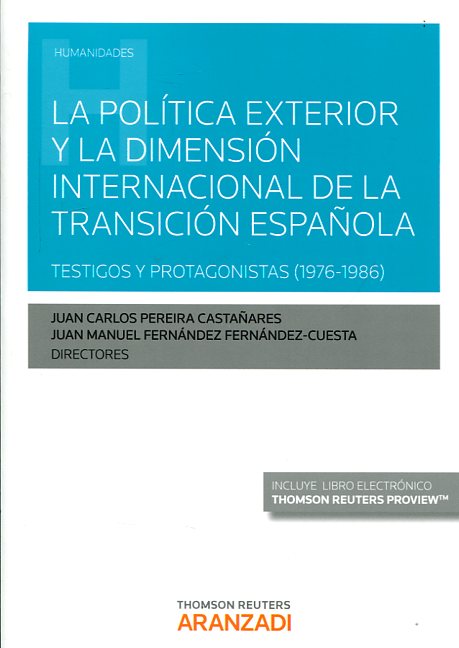 Imagen de portada del libro La política exterior y la dimensión internacional de la Transición española