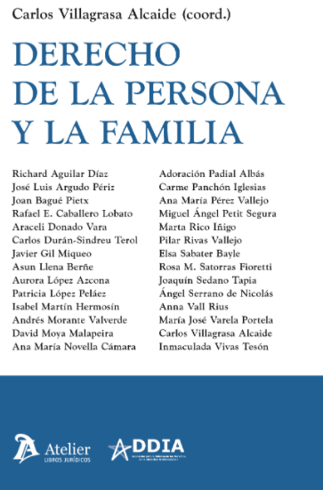 Imagen de portada del libro Derecho de la persona y la familia