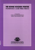 Imagen de portada del libro Vir bonus docendi peritus : homenaxe a José Pérez Riesco