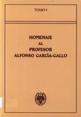 Imagen de portada del libro Homenaje al profesor Alfonso García-Gallo