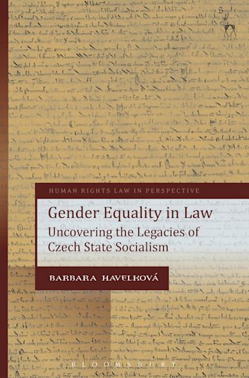 Imagen de portada del libro Gender Equality in Law