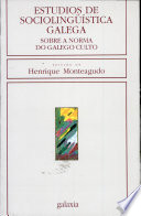 Imagen de portada del libro Estudios de sociolingüística galega