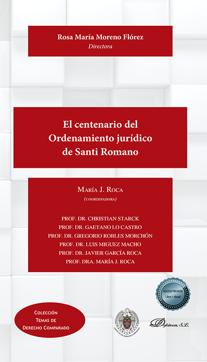Imagen de portada del libro El centenario del ordenamiento jurídico de Santi Romano