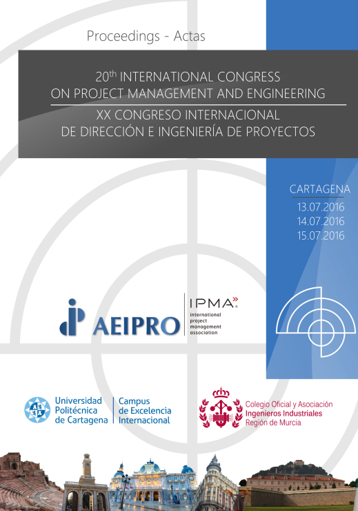 Imagen de portada del libro Comunicaciones presentadas al XX Congreso Internacional de Ingeniería de Proyectos