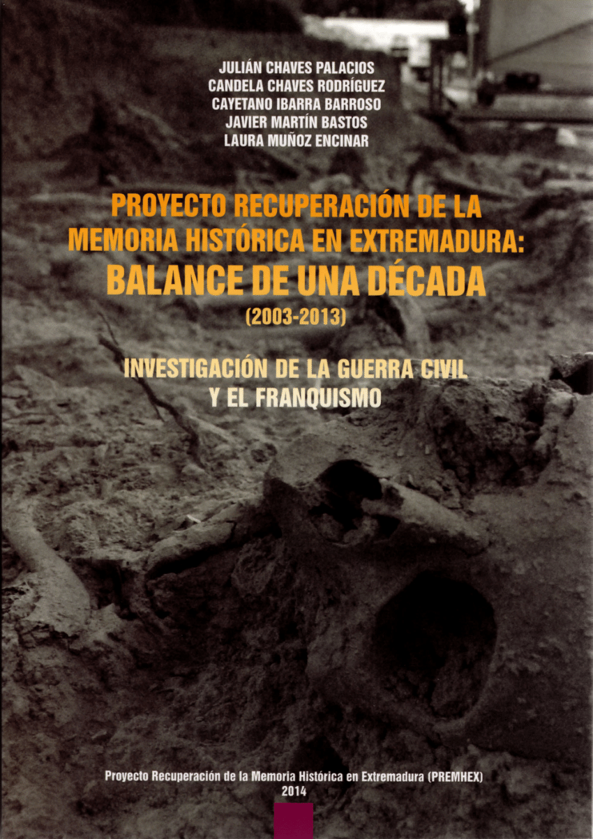 Imagen de portada del libro Proyecto Recuperación de la Memoria Histórica en Extremadura