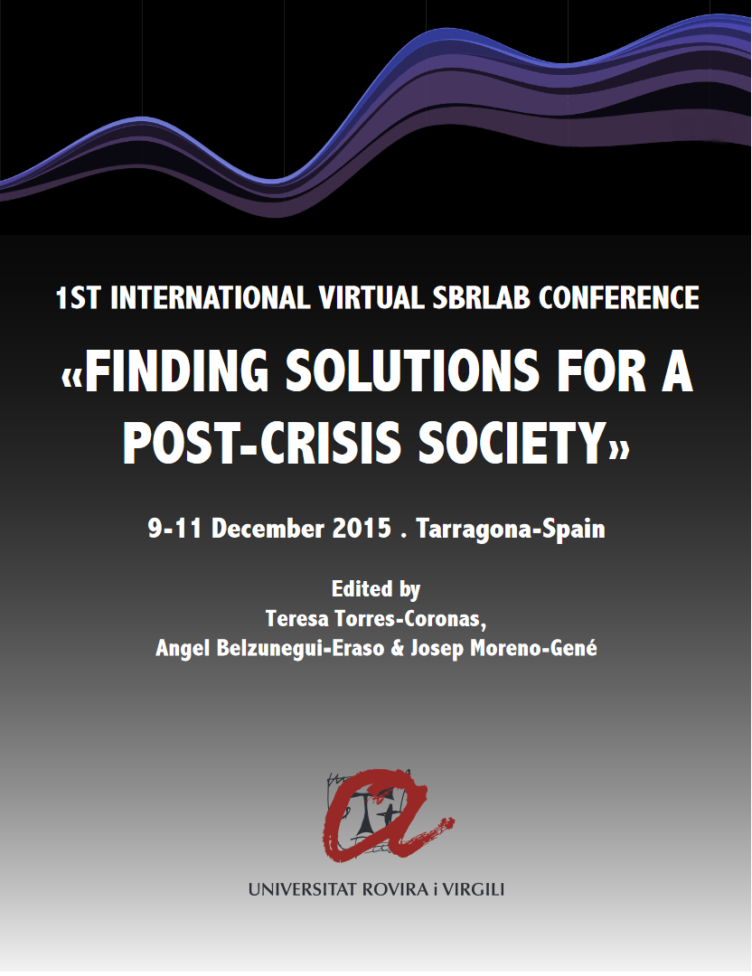 Imagen de portada del libro Finding Solutions for a Post-Crisis Society: 1st International Virtual SBRLab Conference