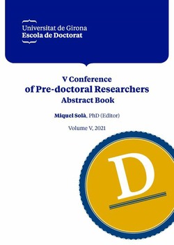 Imagen de portada del libro V Conference of Pre-doctoral Researchers Abstract Book: