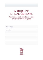 Imagen de portada del libro Manual de litigación penal