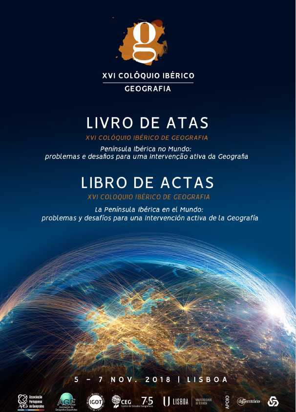 Imagen de portada del libro Península Ibérica no Mundo: problemas e desafios para uma intervenção ativa da Geografia