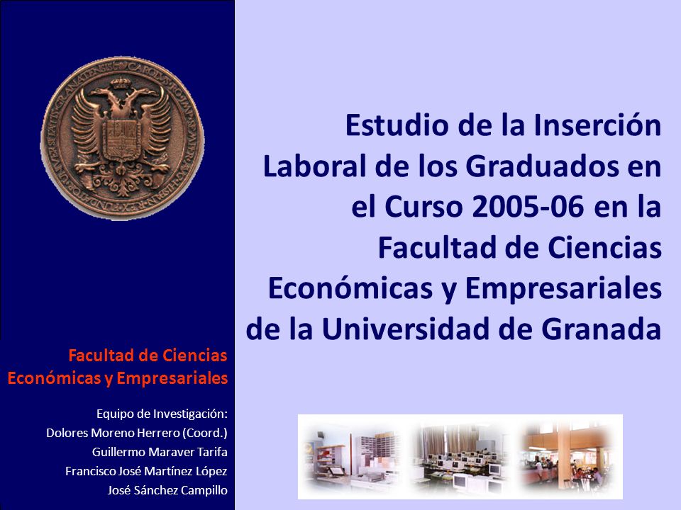 Imagen de portada del libro Estudio de la inserción laboral de los graduados en el curso 2005-06 en la Facultad de Ciencias Económicas y Empresariales de la Universidad de Granada