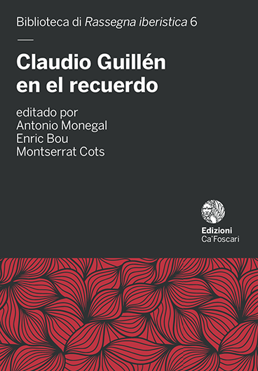 Imagen de portada del libro Claudio Guillén en el recuerdo