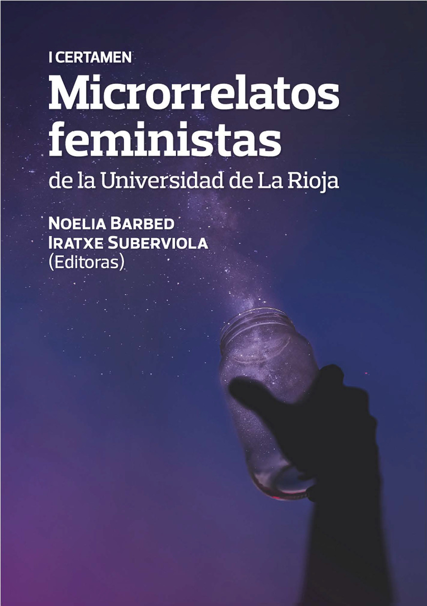 Imagen de portada del libro I Certamen Microrrelatos feministas de la Universidad de La Rioja