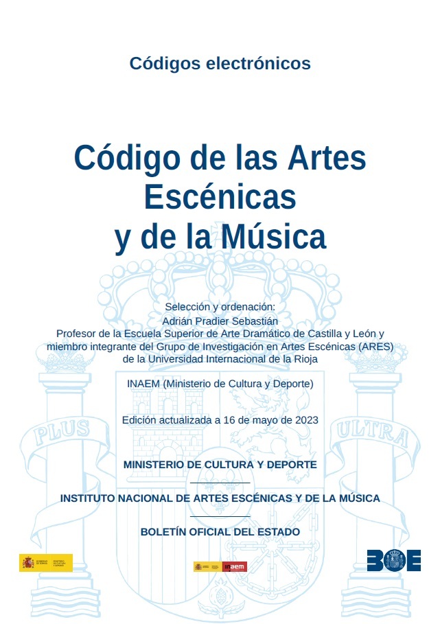 Imagen de portada del libro Códigos de las artes escénicas y de la música