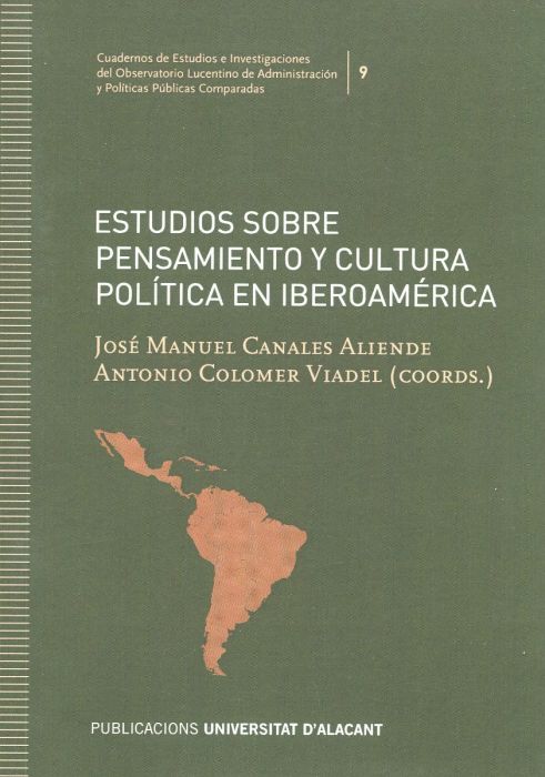Imagen de portada del libro Estudios sobre pensamiento y cultura política en Iberoamérica