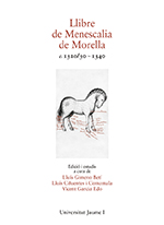 Imagen de portada del libro Llibre de Menescalia de Morella c. 1320/30 ~ 1340