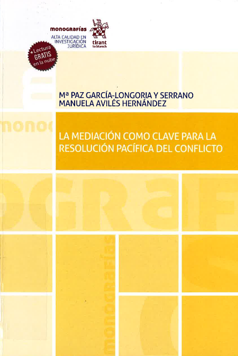 Imagen de portada del libro La mediación como clave para la resolución pacífica del conflicto