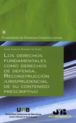 Imagen de portada del libro Los derechos fundamentales como derechos de defensa