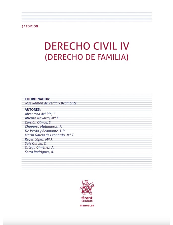 Imagen de portada del libro Derecho civil. IV. (Derecho de familia)