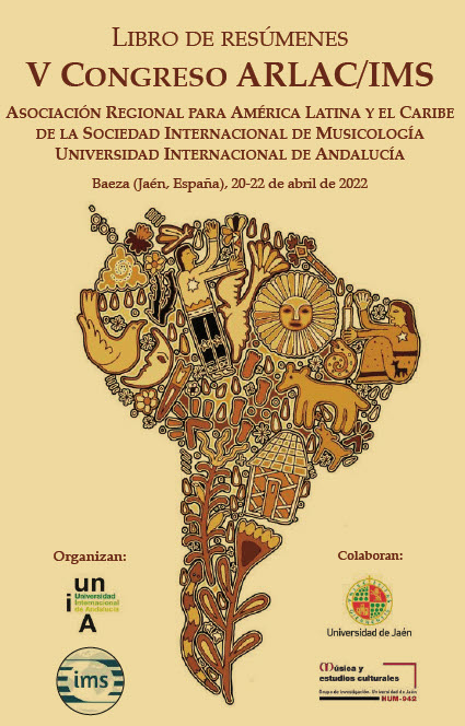 Imagen de portada del libro Libro de resúmenes. V Congreso de la Asociación Regional para América Latina y el Caribe de la Sociedad Internacional de Musicología (ARLAC/IMS).