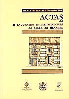 Imagen de portada del libro Actas del II Encuentro de historiadores del Valle del Henares