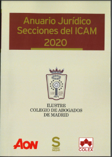 Imagen de portada del libro ANUARIO Jurídico Secciones del ICAM 2020