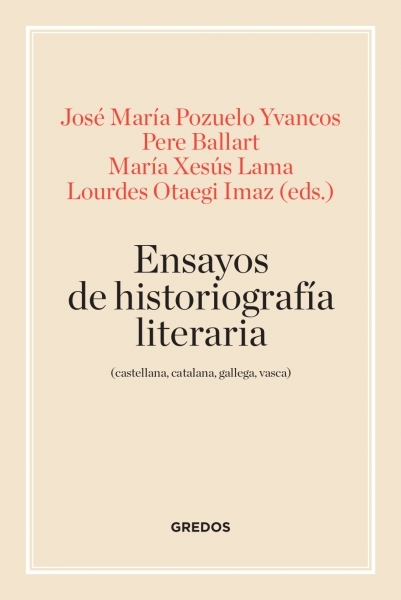 Imagen de portada del libro Ensayos de historiografía literaria