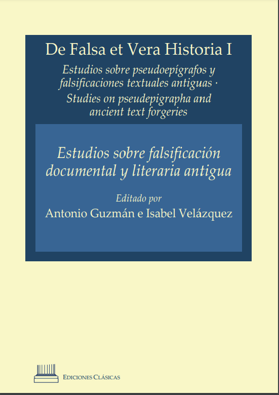 Imagen de portada del libro Estudios sobre falsificación documental y literaria antigua
