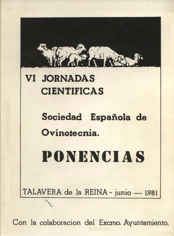 Imagen de portada del libro VI Jornadas Científicas de la Sociedad Española de Ovinotecnia