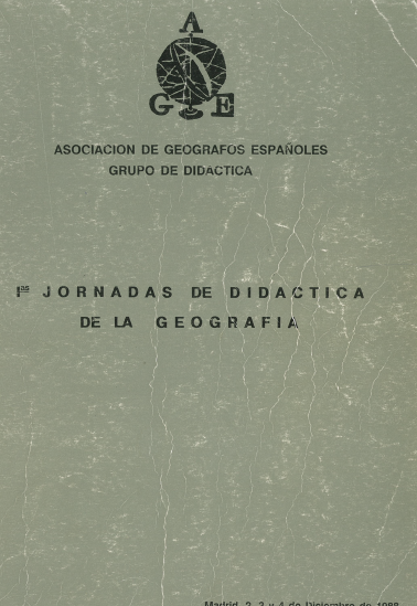 Imagen de portada del libro Ias. Jornadas de Didáctica de la Geografía