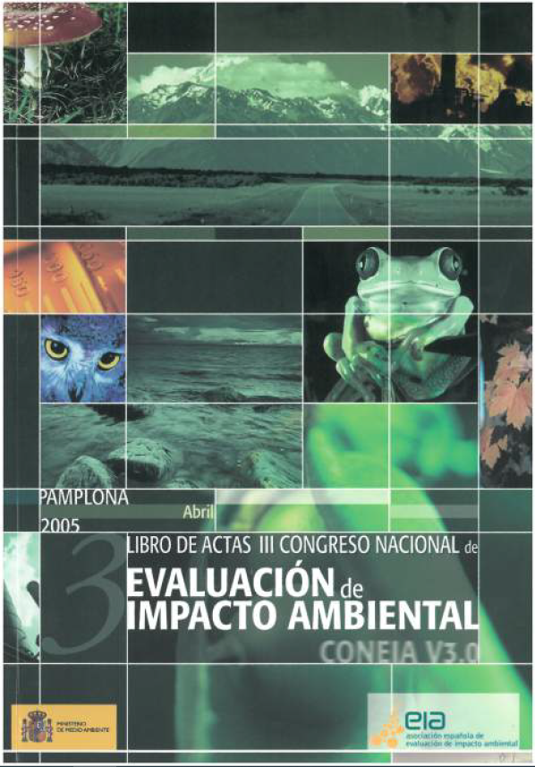Imagen de portada del libro Actas del III Congreso Nacional de Evaluación de Impacto Ambiental