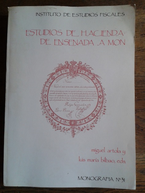 Imagen de portada del libro Estudios de hacienda : de Ensenada a Mon