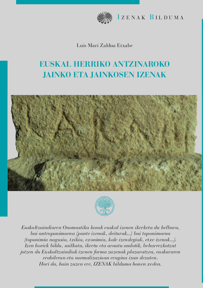 Imagen de portada del libro Euskal Herriko Antzinaroko jainko eta jainkosen izenak