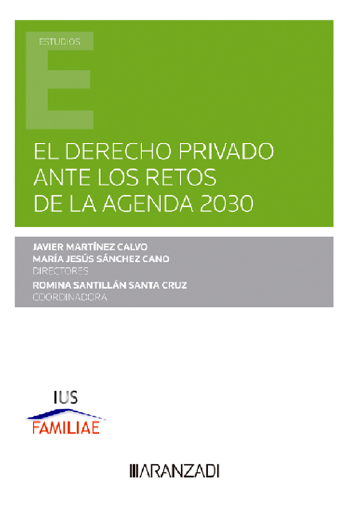 Imagen de portada del libro El derecho privado ante los retos de la agenda 2030