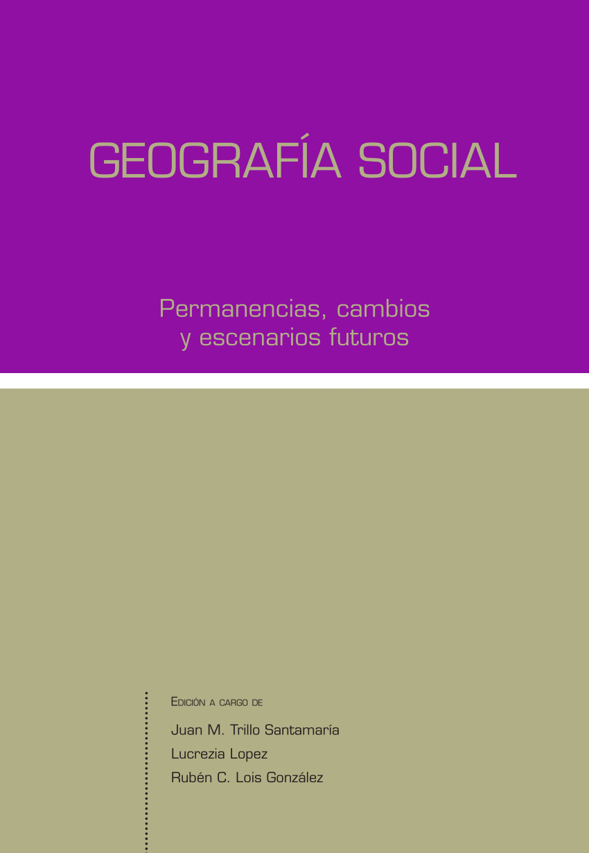Imagen de portada del libro Geografía social