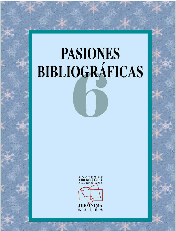 Imagen de portada del libro VI Pasiones Bibliográficas