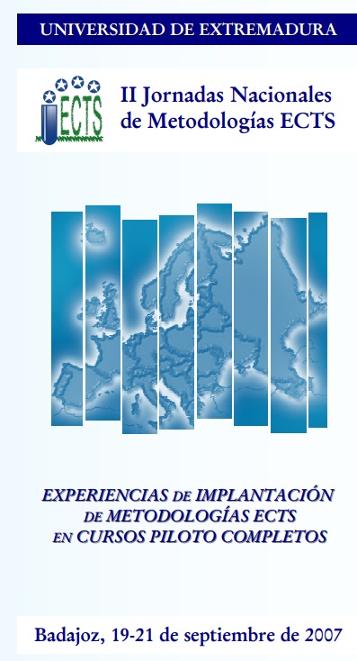 Imagen de portada del libro Experiencias de implantación de metodologías ECTS en cursos piloto completos