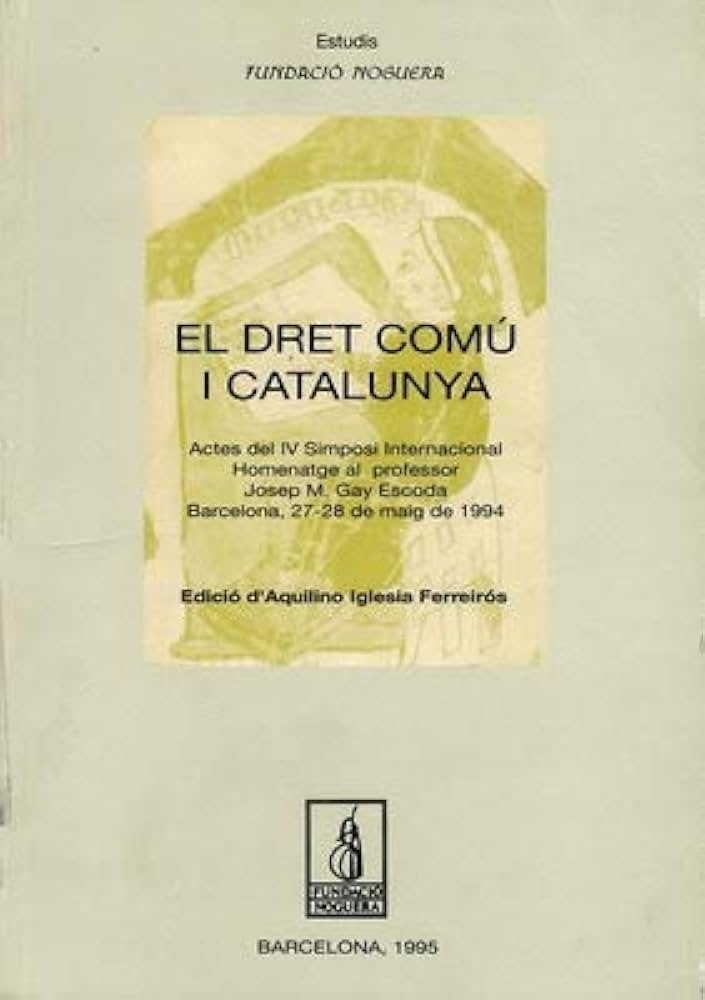 Imagen de portada del libro El dret comú i Catalunya