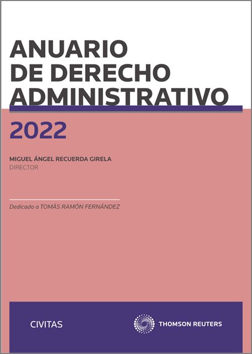 Imagen de portada del libro Anuario de derecho administrativo 2022