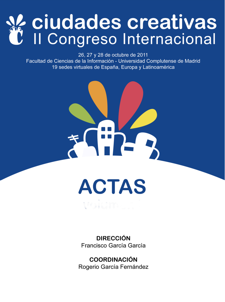 Imagen de portada del libro II Congreso Internacional Ciudades Creativas