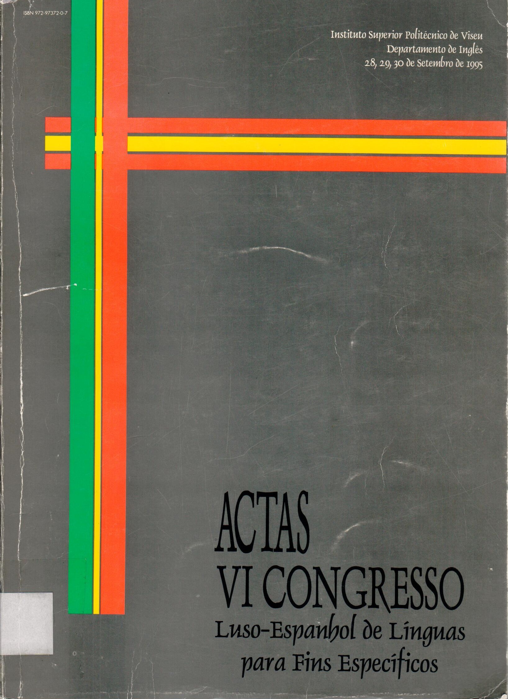 Imagen de portada del libro Actas do VI Congresso Luso-Espanhol de Línguas para Fins Específicos